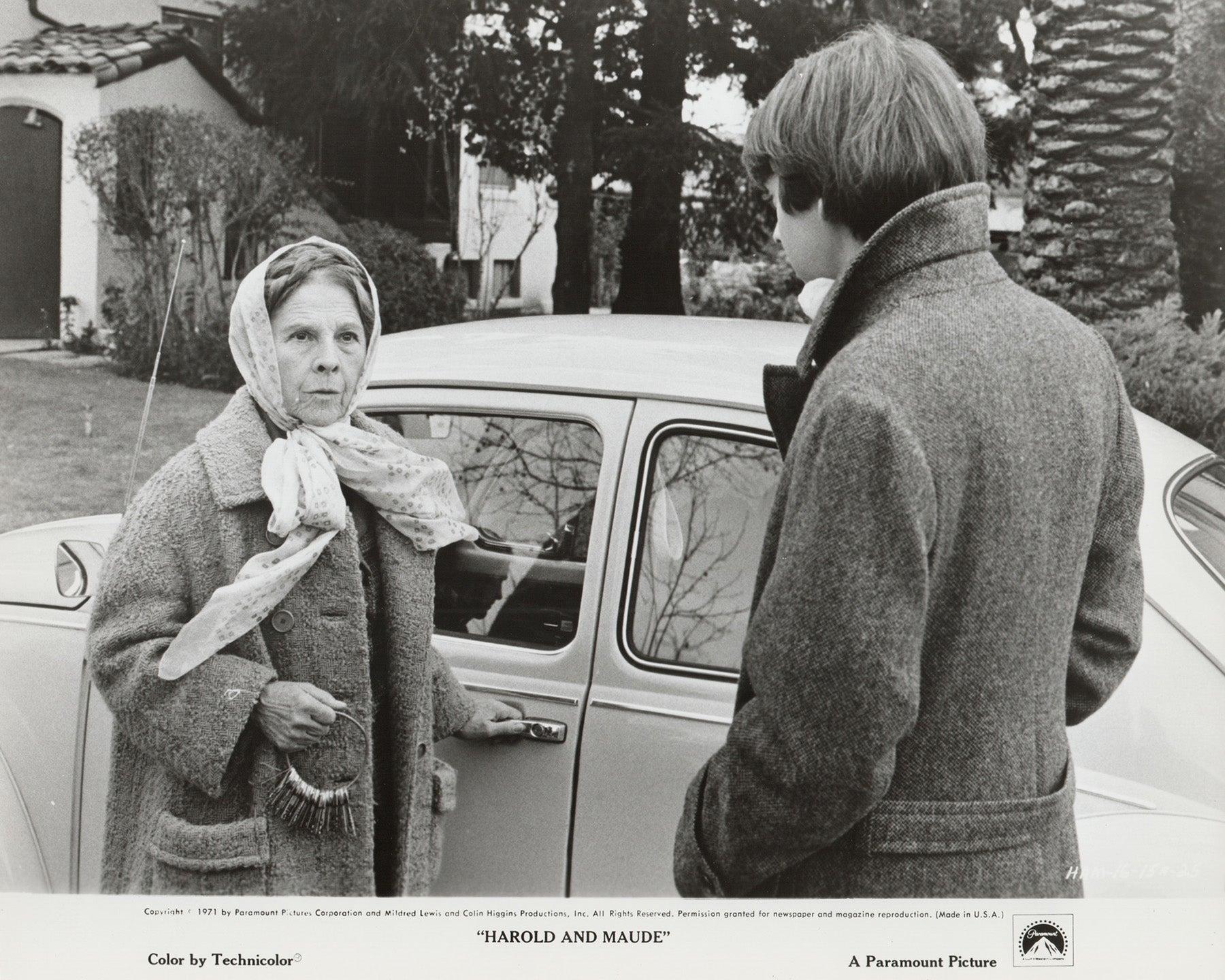 Harold und Maude (1971) Presse-Werbebild - gerahmt (Holz) im Angebot