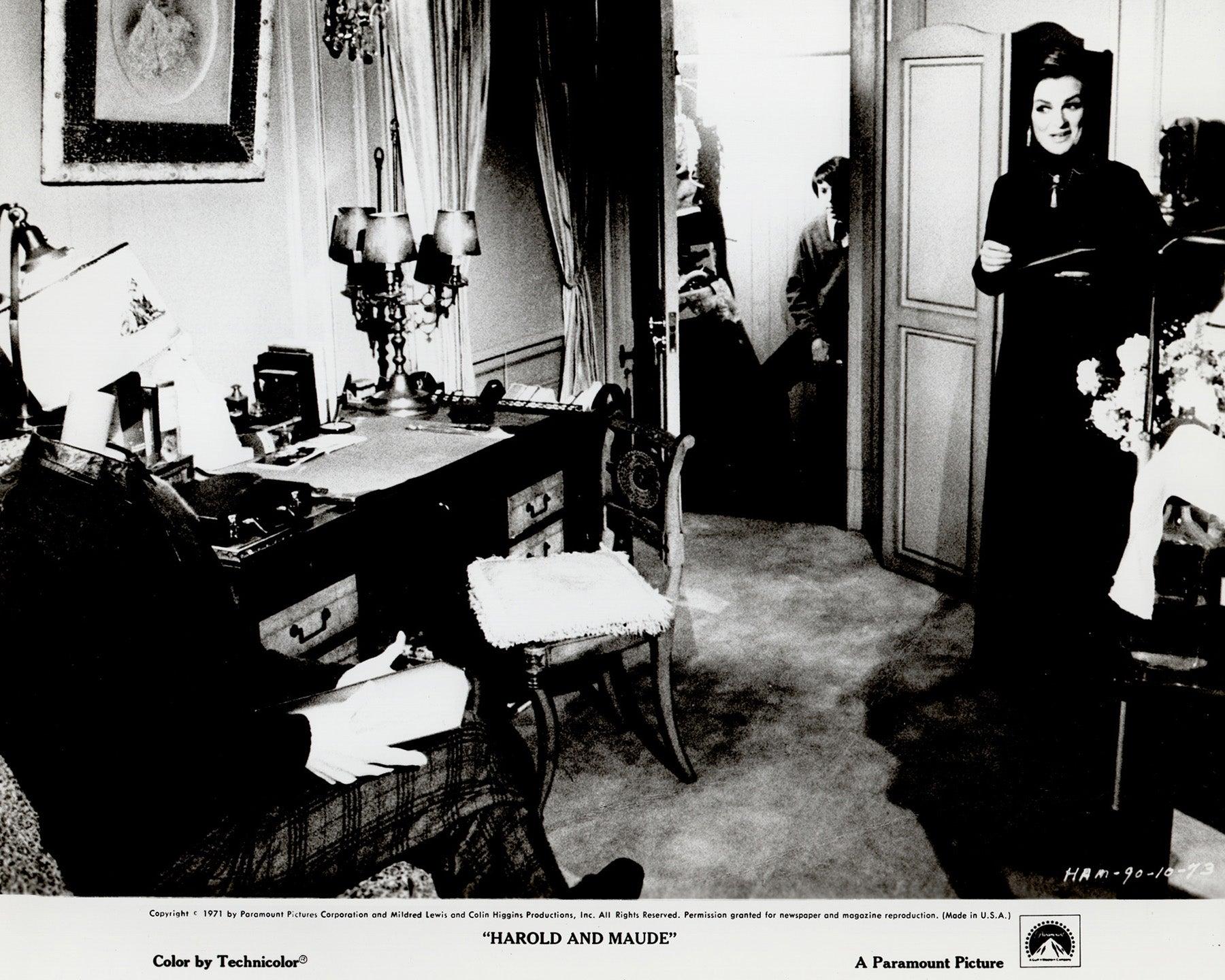 Harold und Maude (1971) Presse-Werbebild - gerahmt (Holz) im Angebot