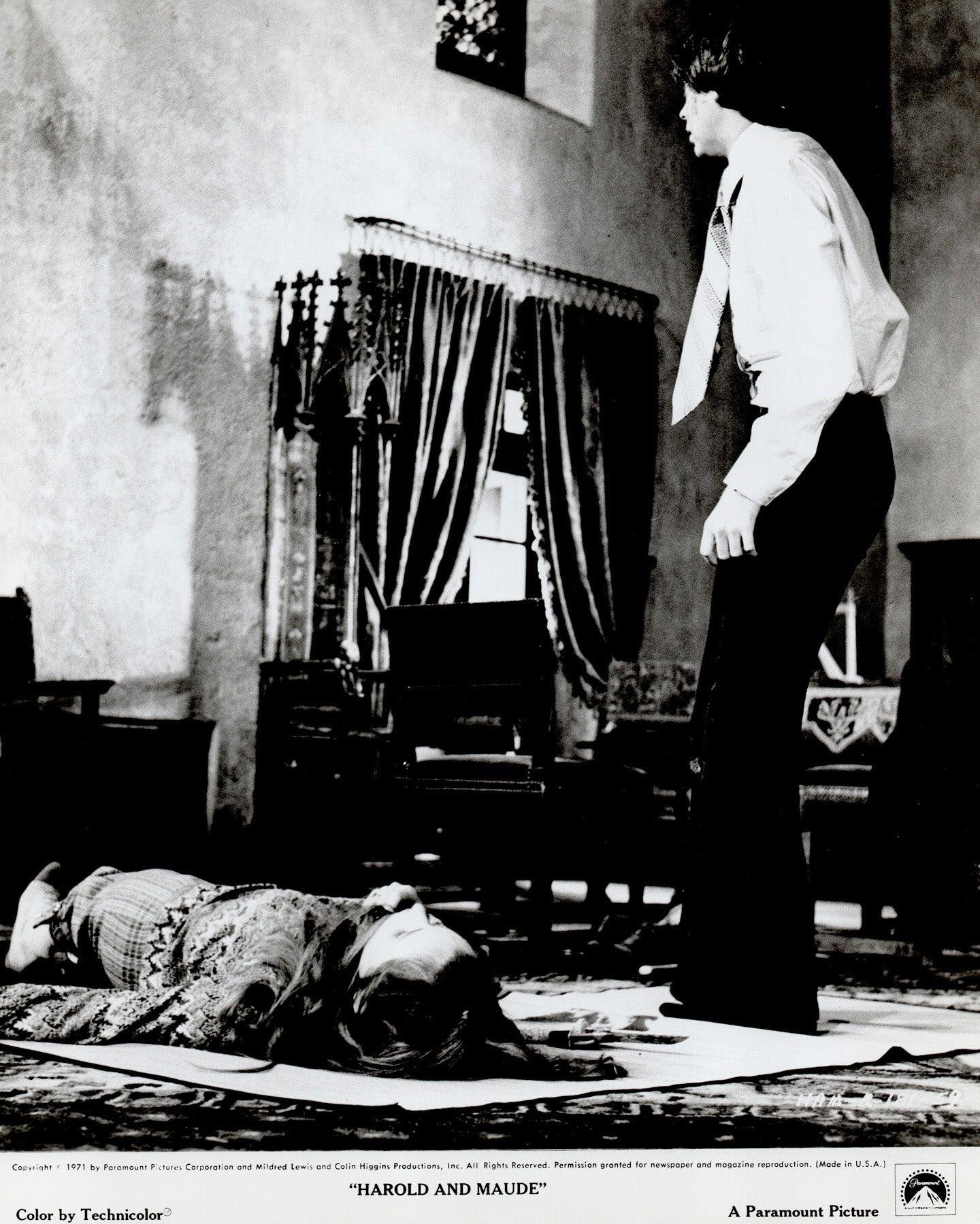 Harold und Maude (1971) Presse-Werbebild - gerahmt (Holz) im Angebot