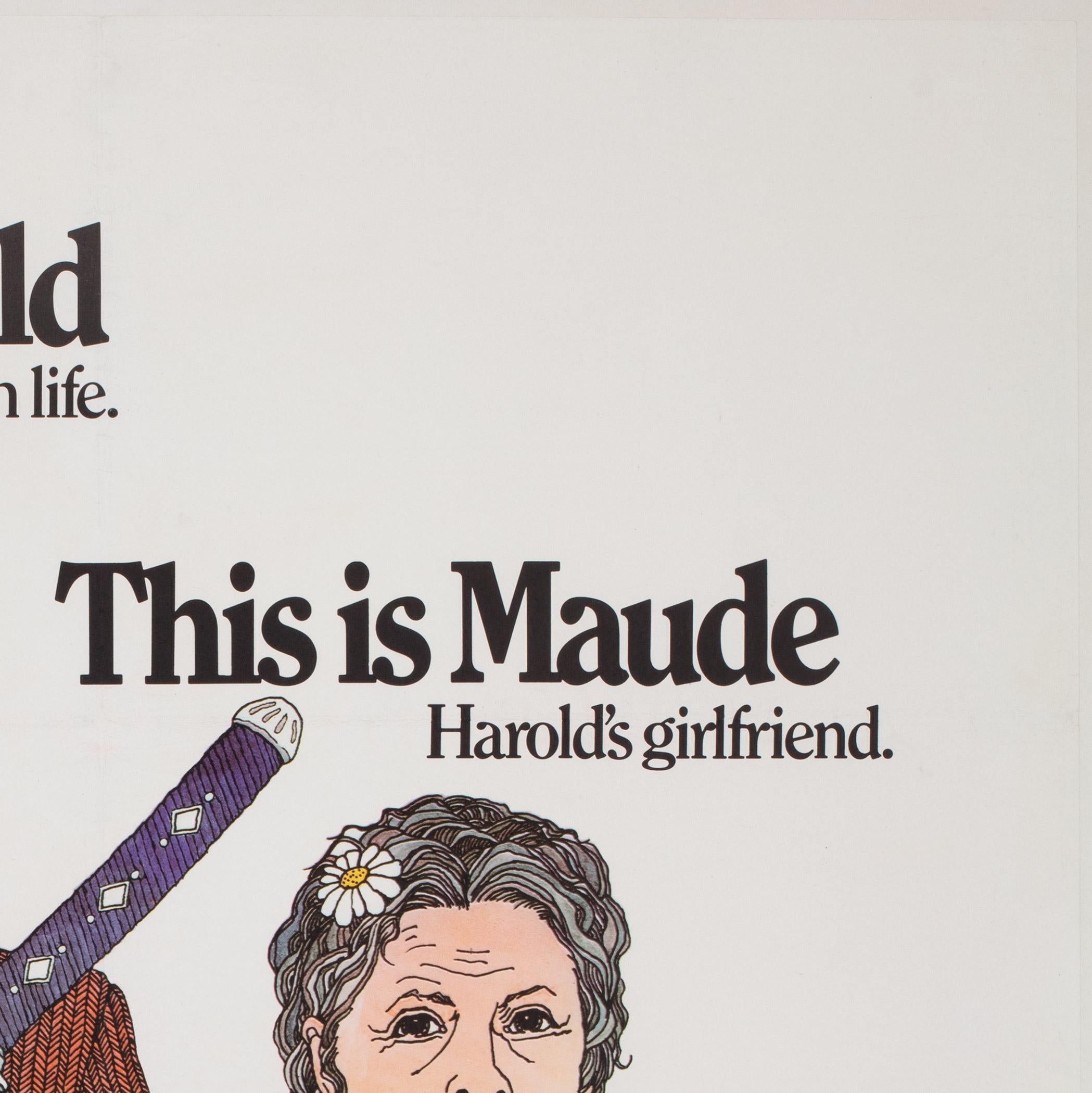 Affiche originale du film Harold and Maude (Harold and Maude), 1972, Royaume-Uni Bon état - En vente à Bath, Somerset