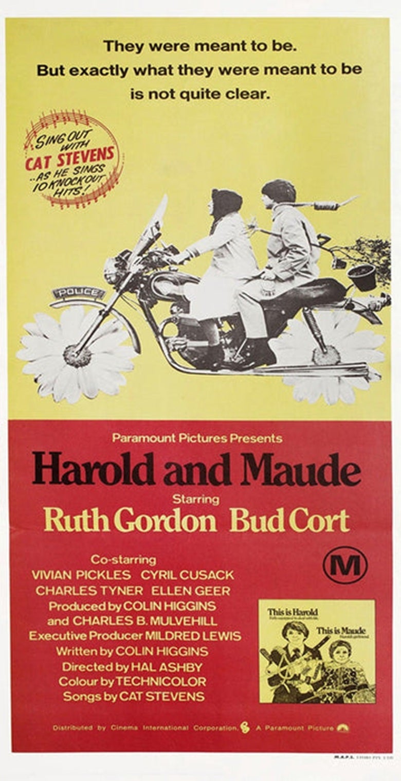 Harold and Maude Original Poster, 1971 For Sale