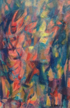 Mid Century Langostina Abstract Figurative by Harold Black New York 1960