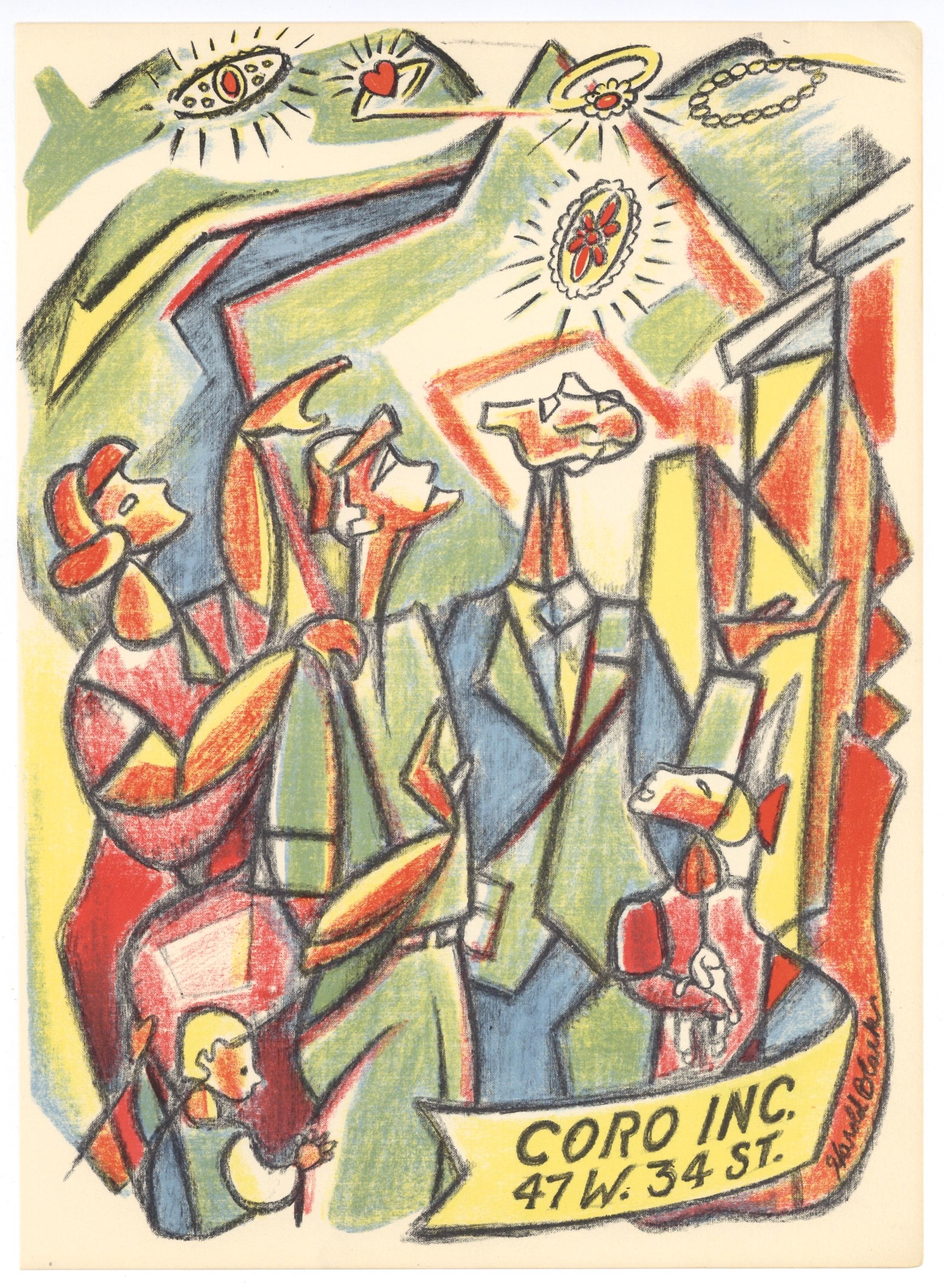 original lithograph - Print by Harold Black