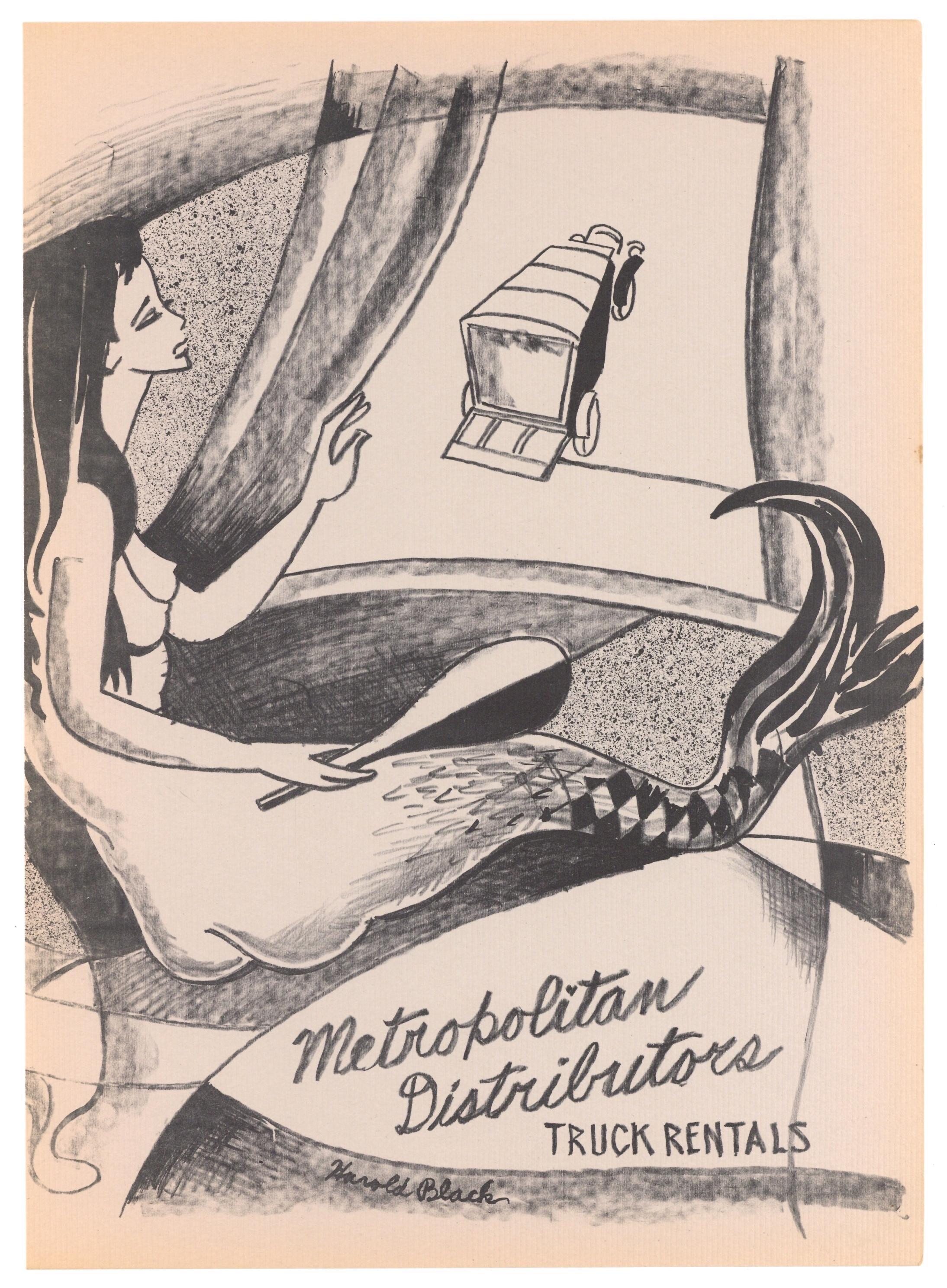 original lithograph - Print by Harold Black