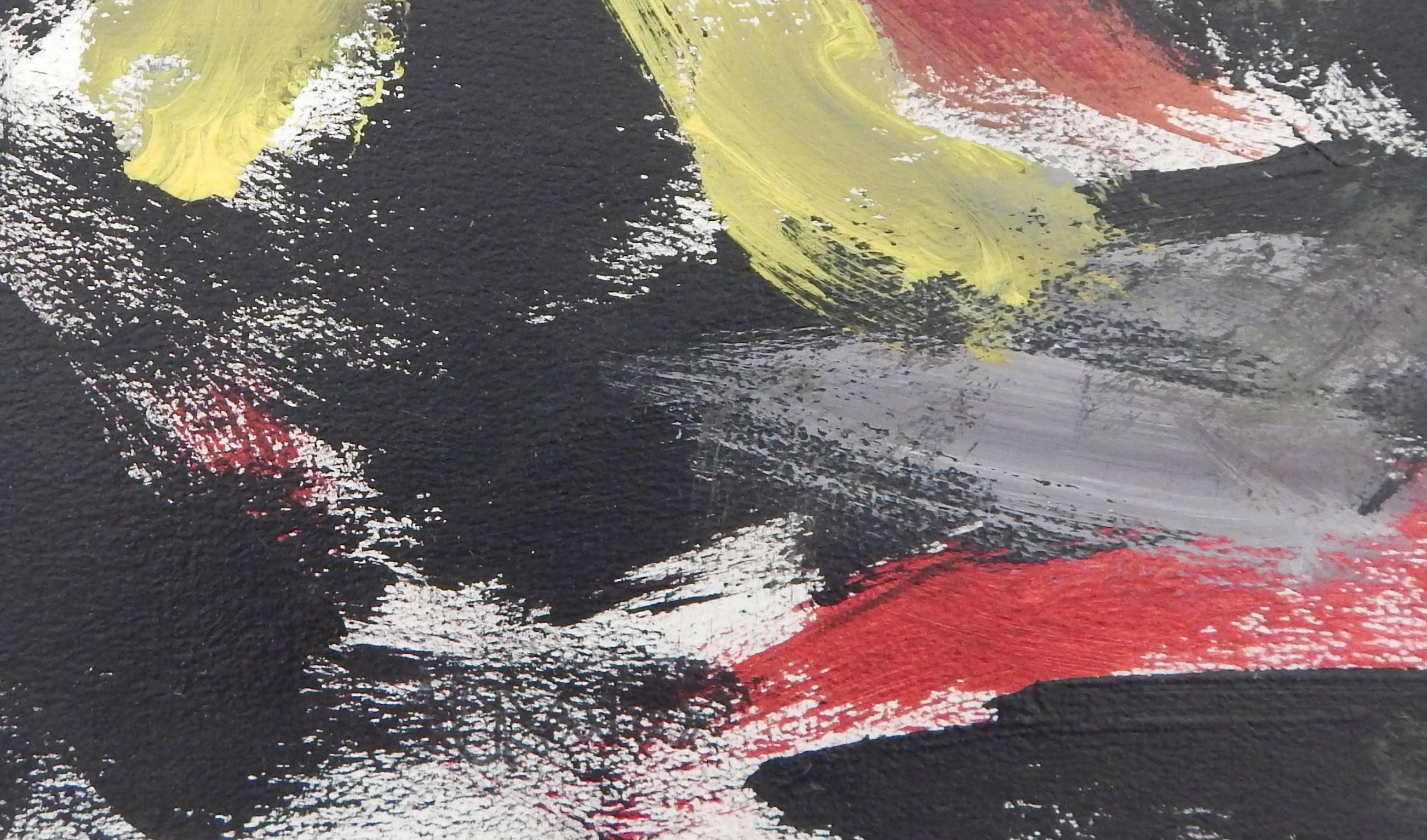 Harold Christopher Davies Expresionismo abstracto Óleo sobre papel, 1968 en venta 3