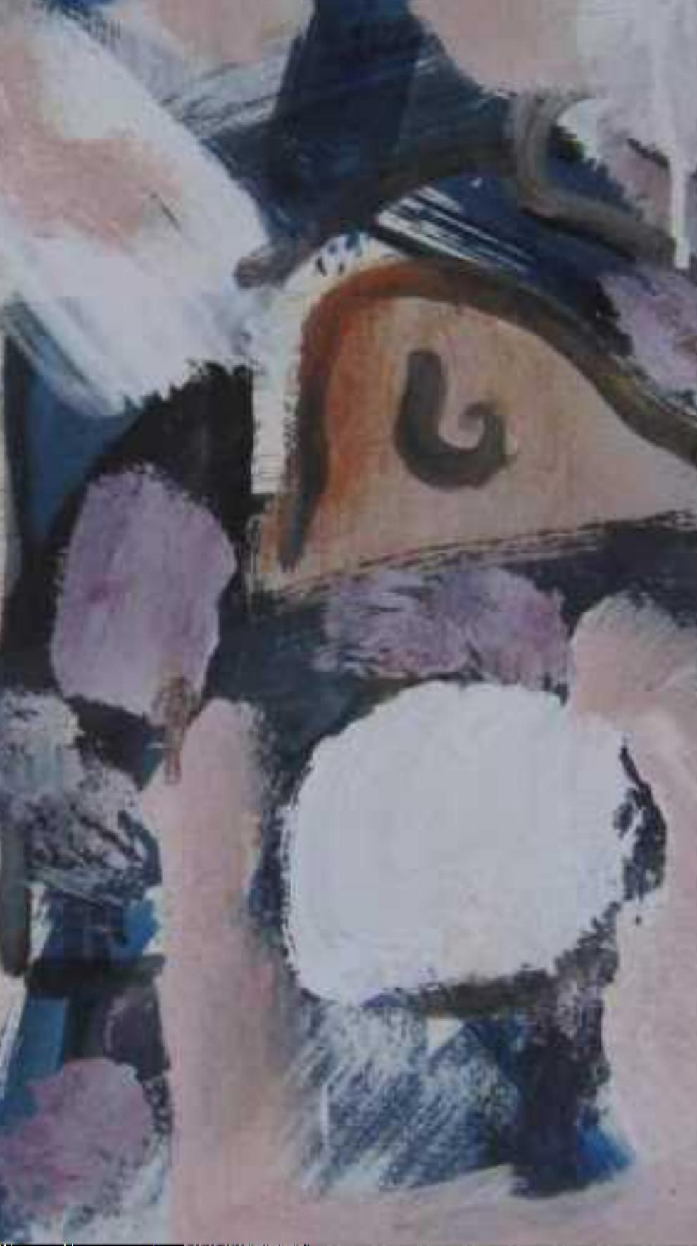 Harold Christopher Davies Abstraktes expressionistisches Gemälde, ca. 1960er Jahre im Angebot 2
