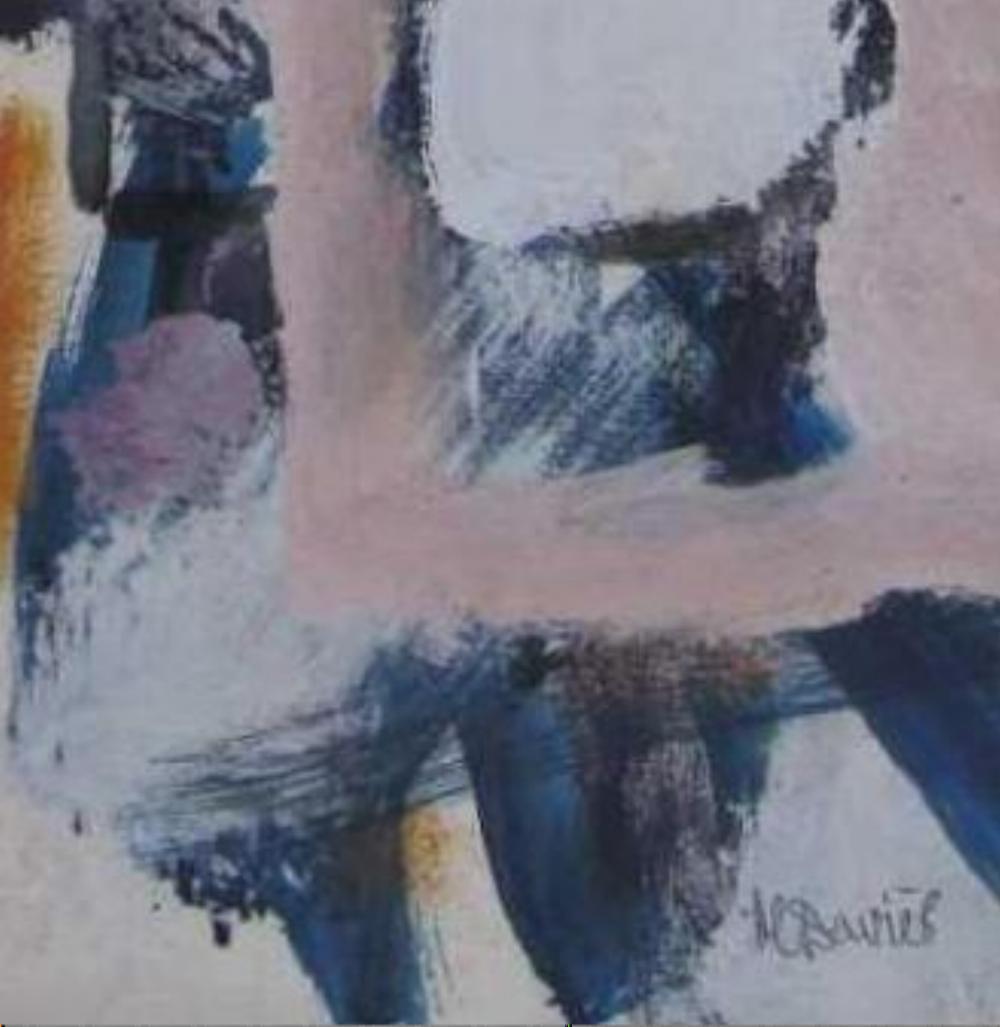 Harold Christopher Davies Abstraktes expressionistisches Gemälde, ca. 1960er Jahre im Angebot 3