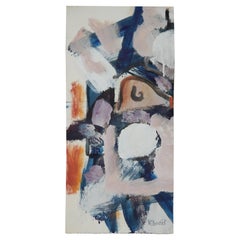 Vintage Harold Christopher Davies Abstract Expressionist Painting, circa 1960s