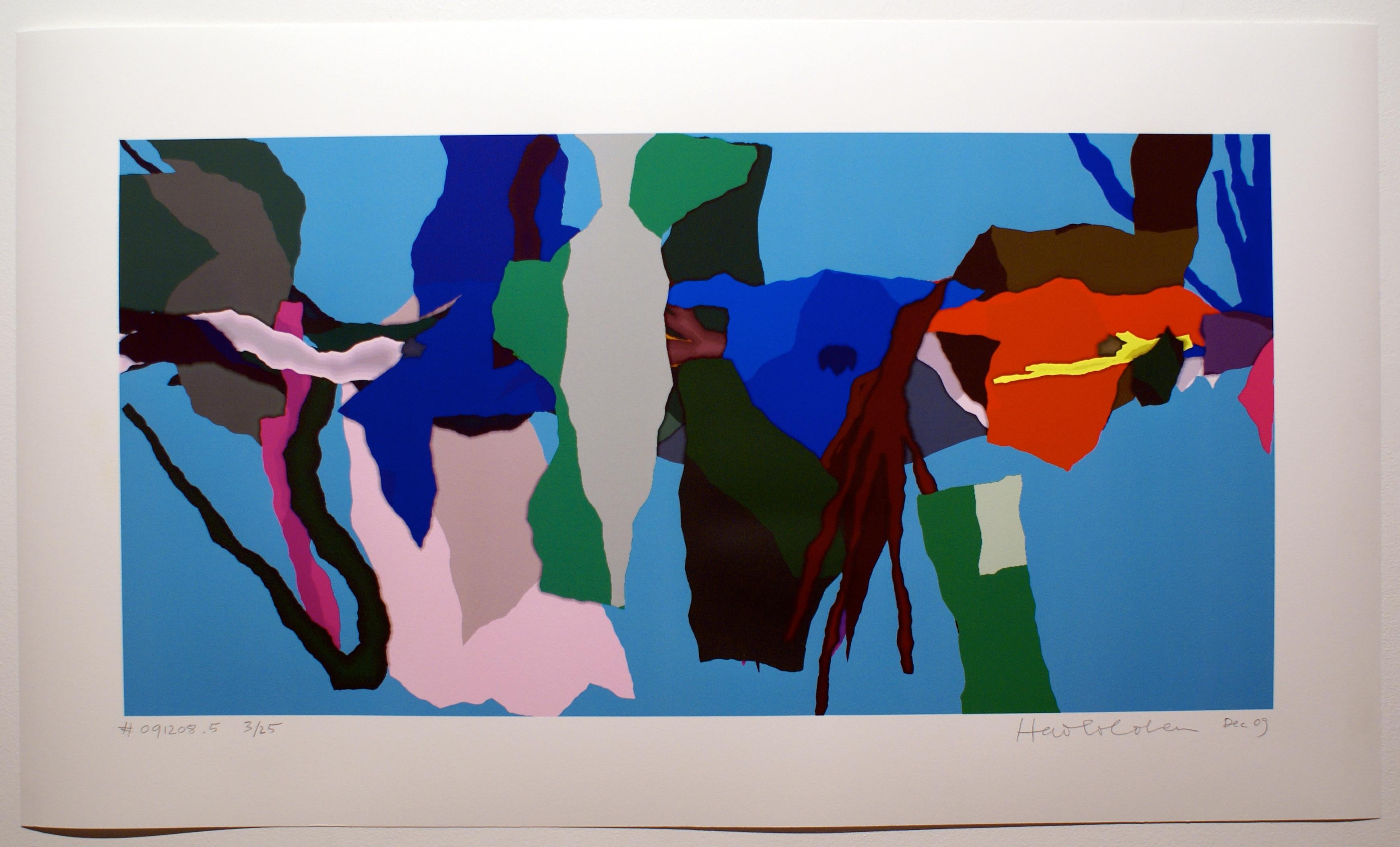 Harold Cohen Abstract Print - # 091208.5