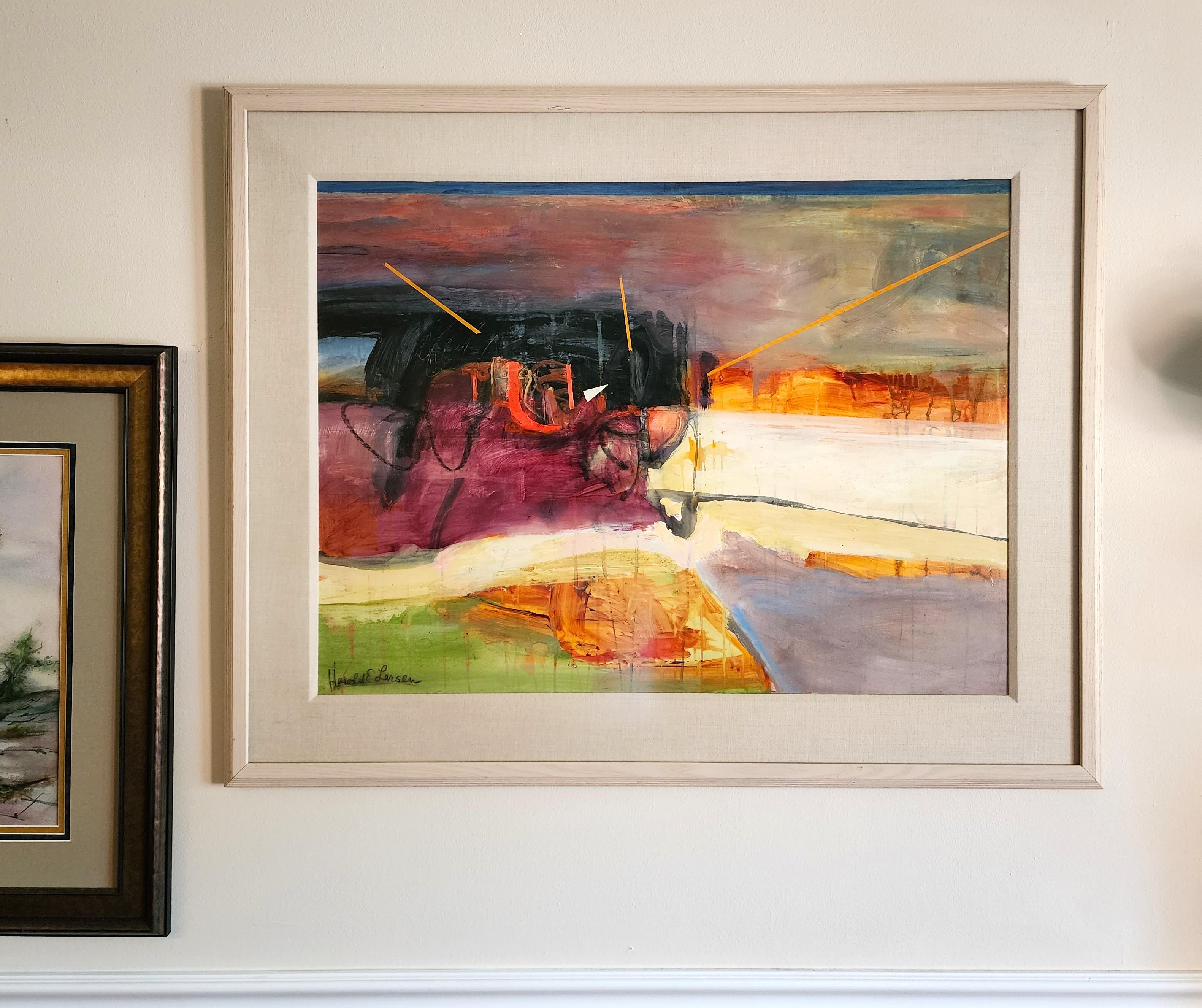 Harold E Larsen Originalgemälde 