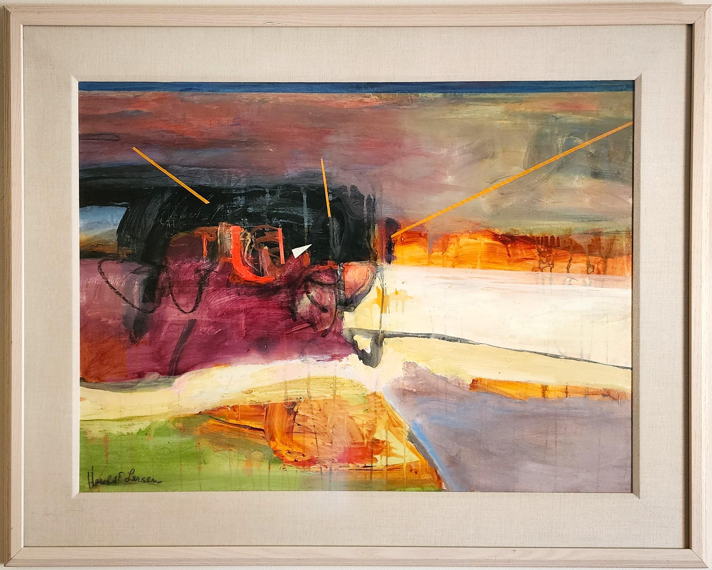 Harold E Larsen Originalgemälde 