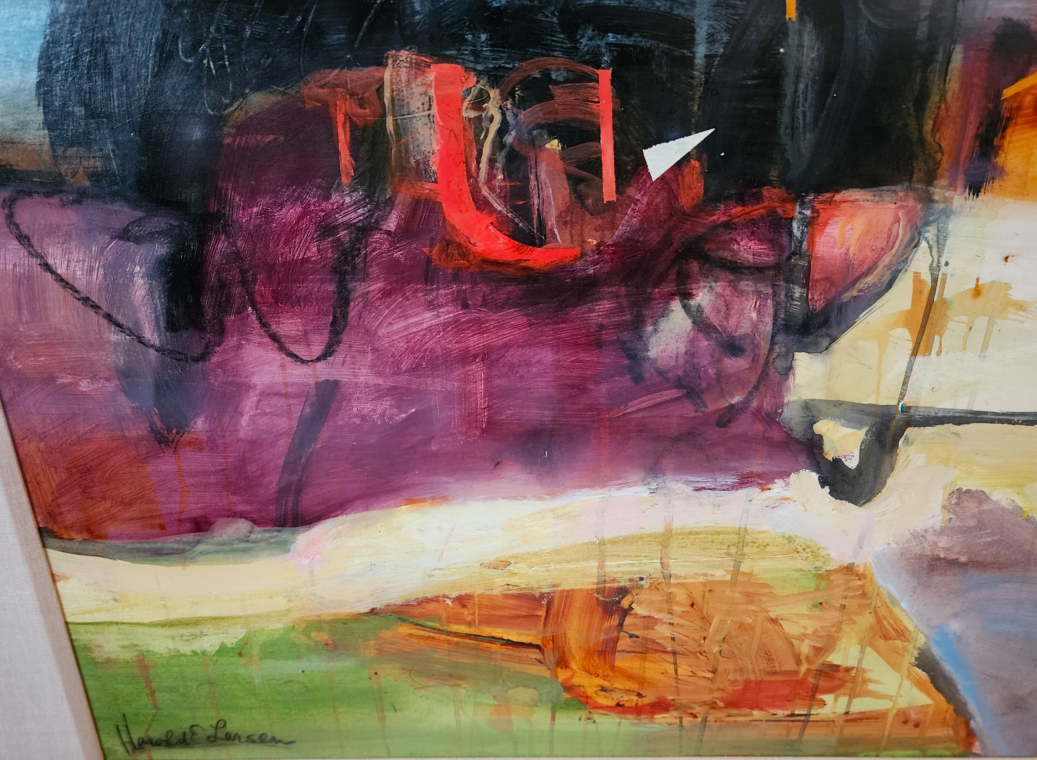 Harold E Larsen Originalgemälde 