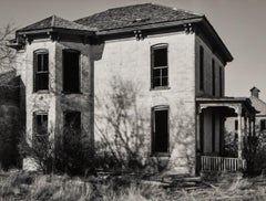 20th Century Black & White Photograph, Abandoned Victorian House