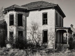 20th Century Black & White Photograph, Abandoned Victorian House