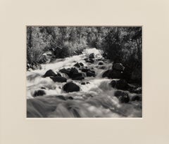 Vintage Black & White Photo by Harold E. Malde Mountain River Scene