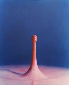 Jupe canneberge tombant dans le lait