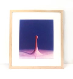 Cranberry Juice Dropping Into Milk