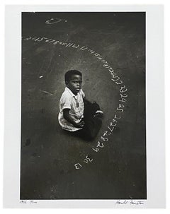 Boy with Chalked Numbers, NYC by Harold Feinstein, 1956, Silver Gelatin Print