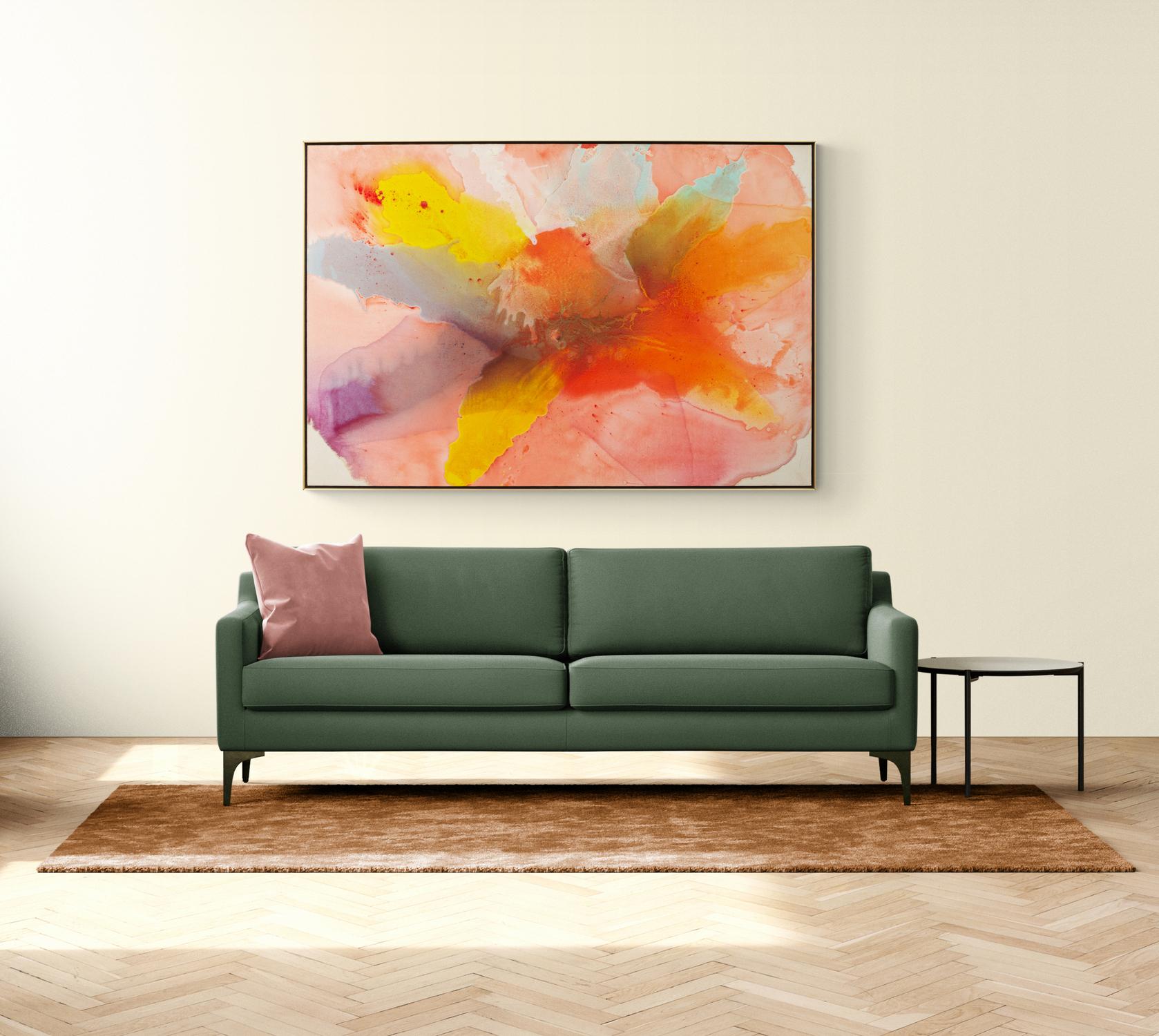 Chanson - large, colourful, gestural abstract, acrylic on canvas For Sale 9