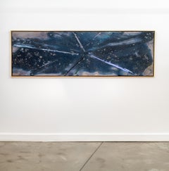 Dark Valence - Abstract Painting, Acrylic on Canvas, Framed, 1980s