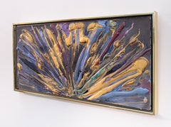 "Offering" - rich, colourful, impasto, gestural abstract, acrylic on canvas