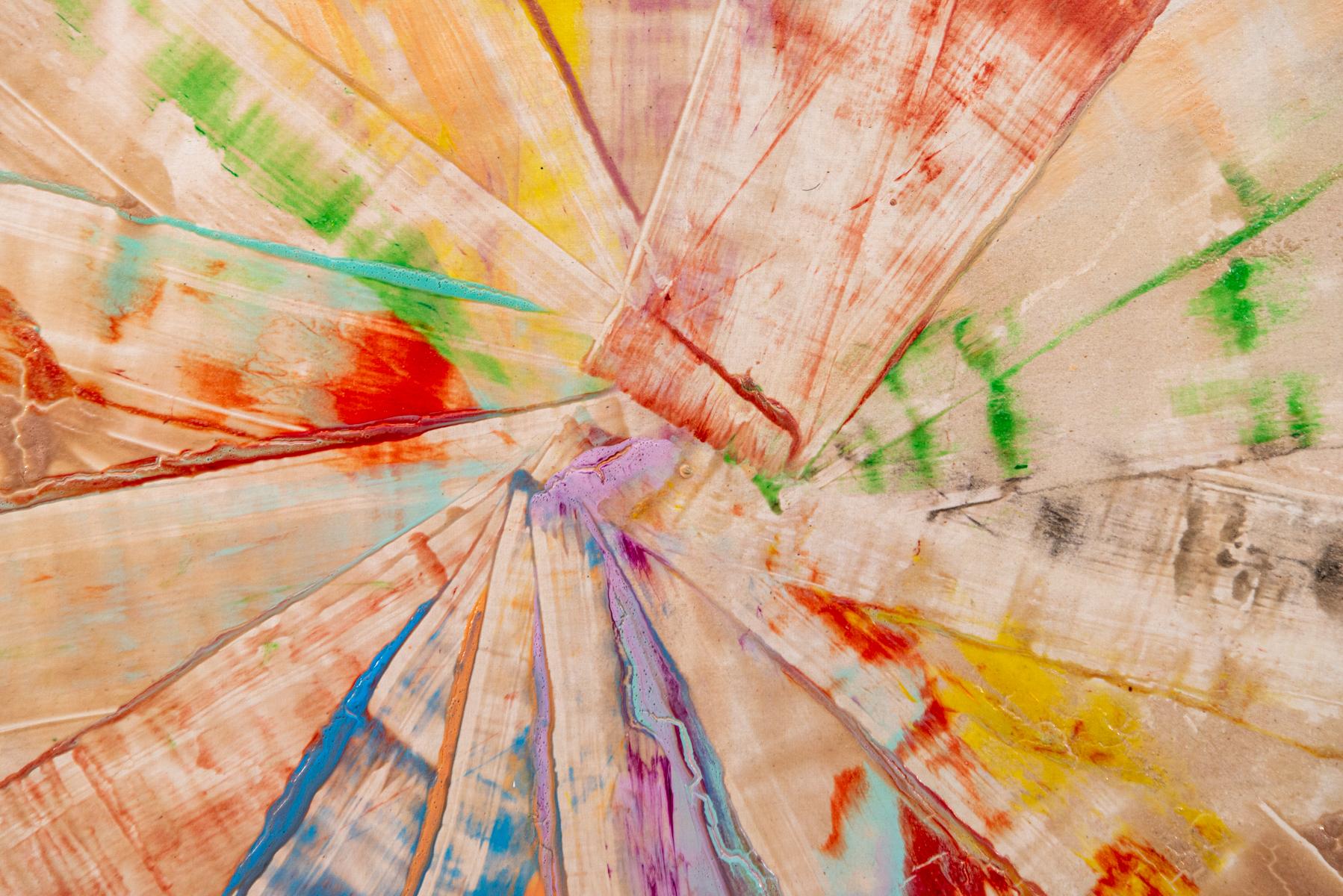 Radio John - large, colourful, impasto, gestural abstract, acrylic on canvas 5