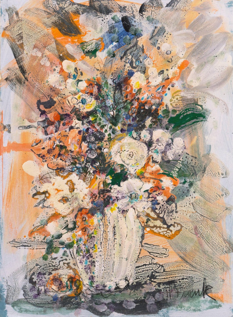 Harold Frank Still-Life Painting - 'Spring Flowers' Paris, National Academy of Design, Chouinard, ASL, Laguna Beach