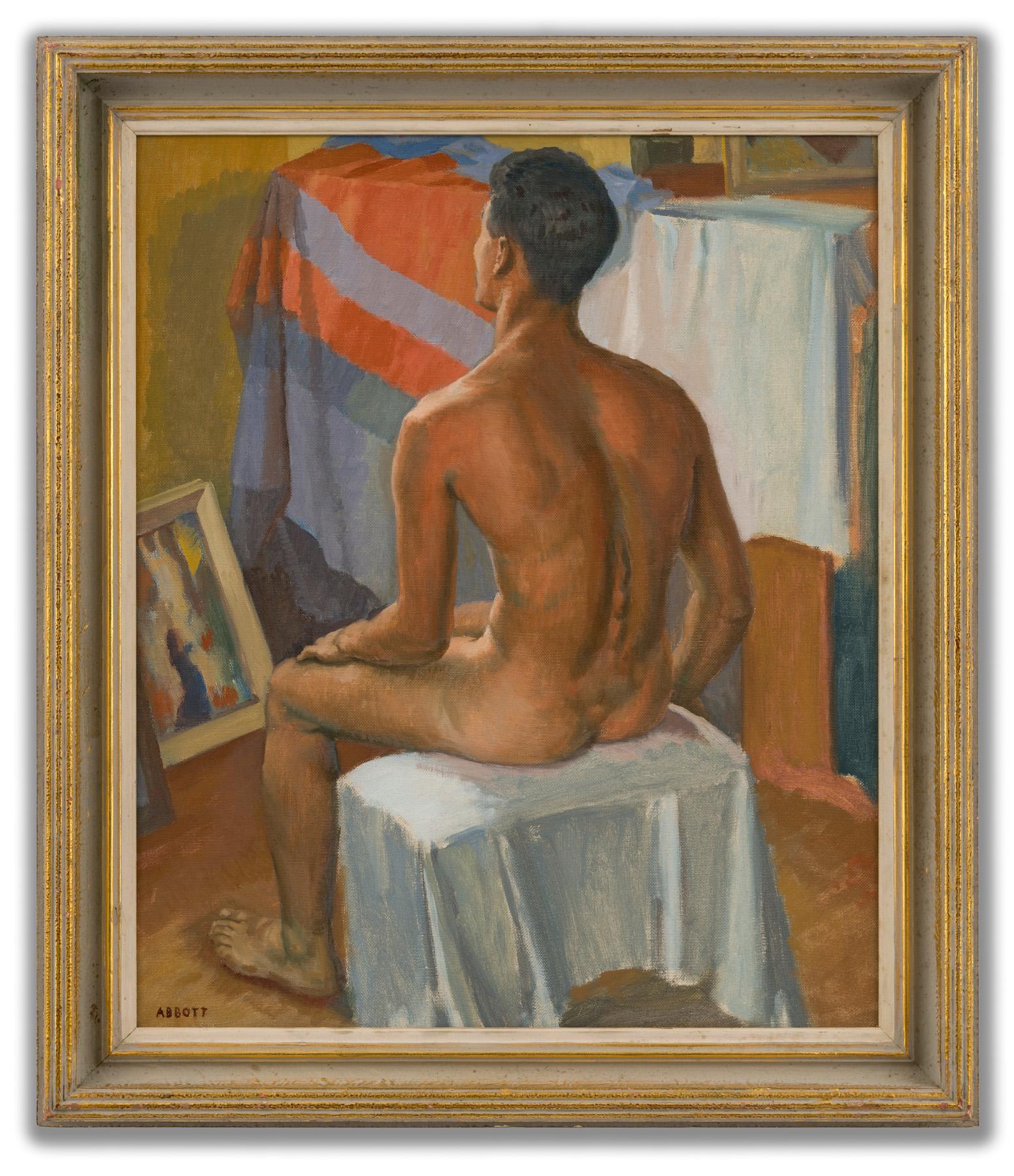 Harold Frederick Abbott Nude Painting - Model in the Studio