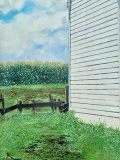 Harold Gregor Pittura originale Illinois Corn Crib No. 23