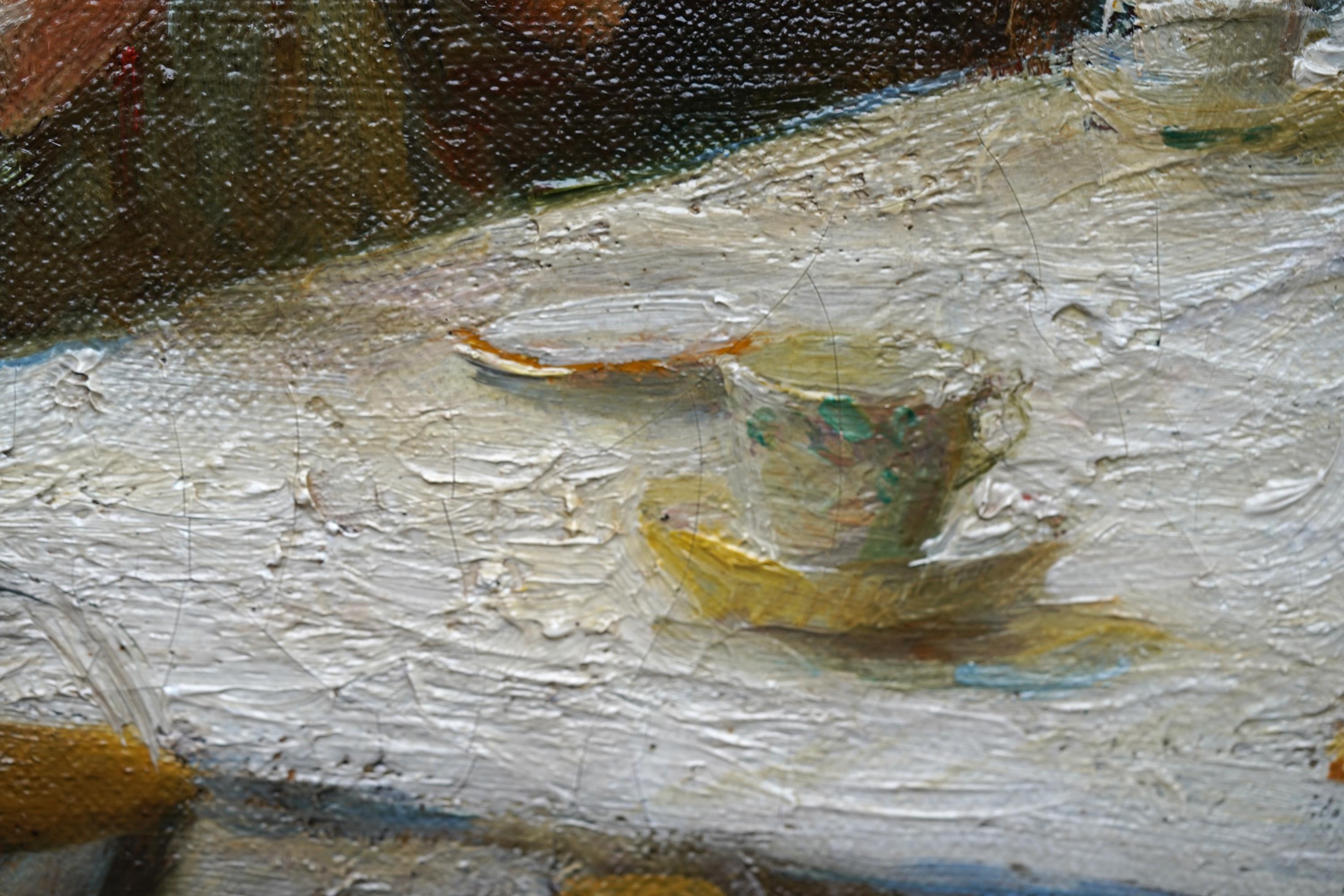 Famiglia della Cornovaglia in un interno - pittura ad olio della Scuola di Newlyn del 1912 in vendita 6