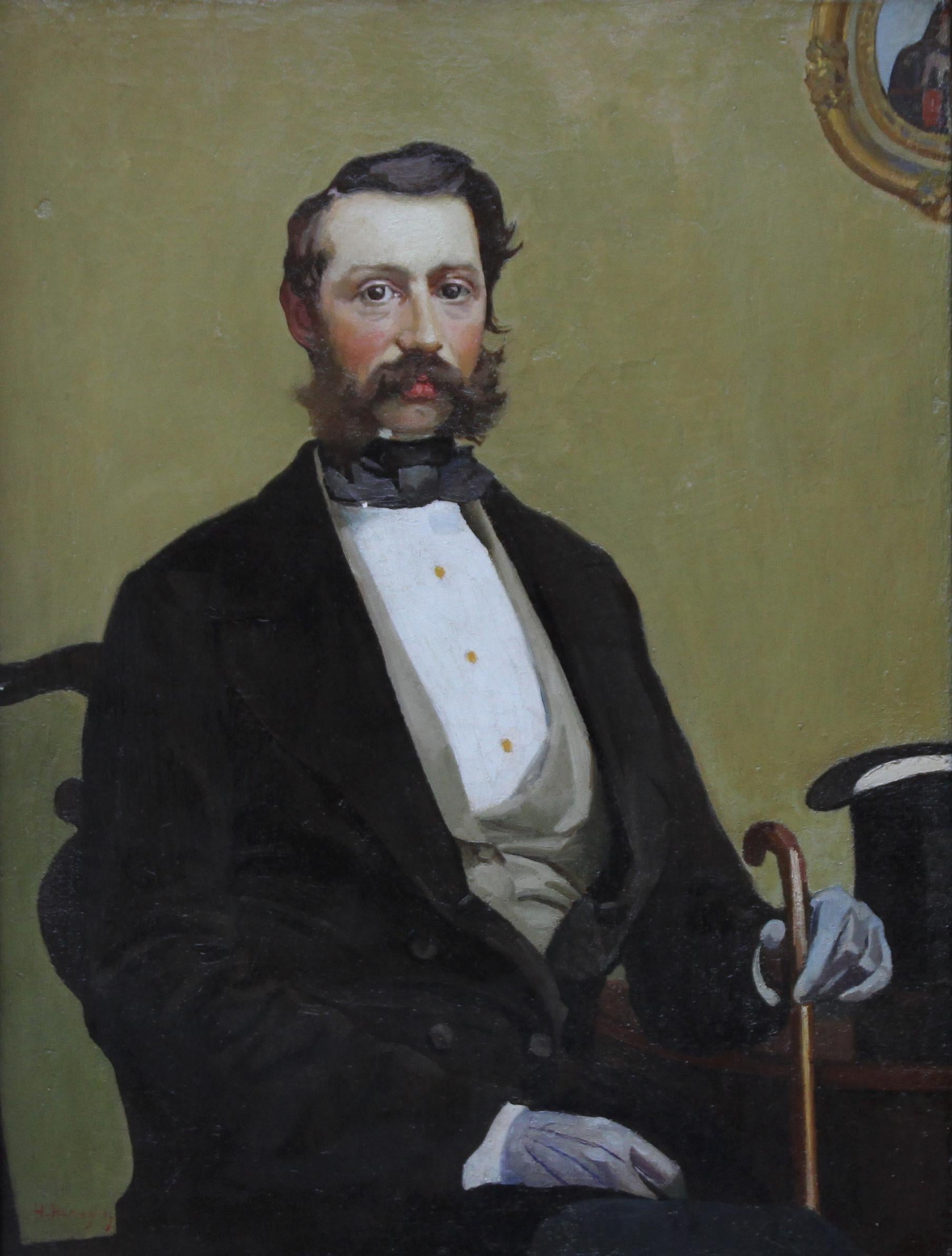 Francis Elliot Voyle - Británico 1916 retrato pintura al óleo Newlyn School artista en venta 1