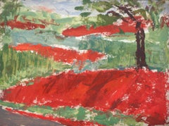 Vintage A Charming 1939 Landscape Painting Depicting Alabama by Harold Haydon
