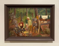 A Charming Vintage 1930s Camping Scene in Algonquin Park, Ontario, Canada