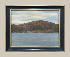 Un beau paysage vintage des années 1930, lac Island, parc Algonquin, Ontario, Canada