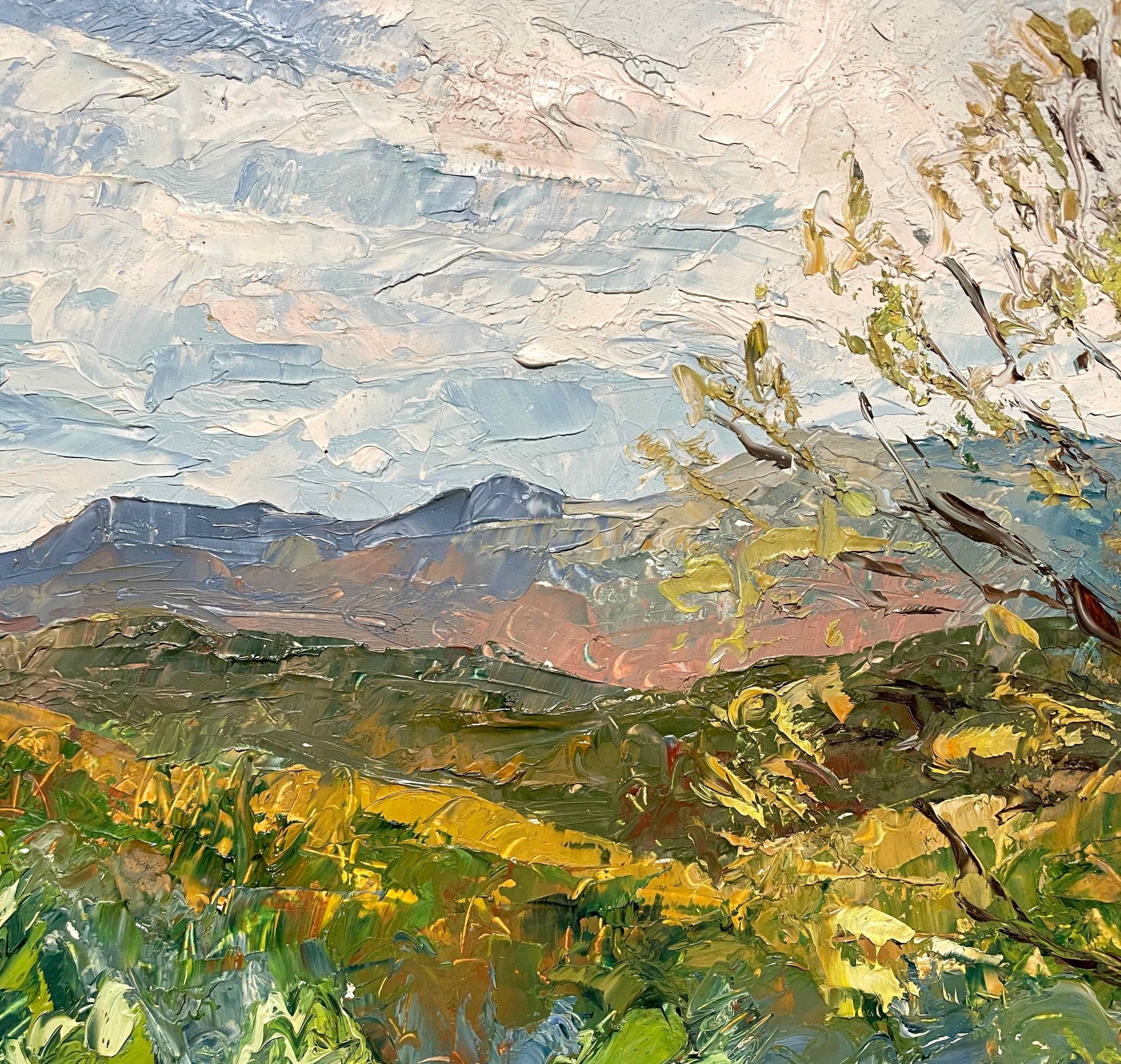 A Scenic Oil on Masonite Vermont Landscape by Harold Haydon For Sale 3