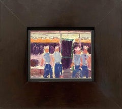 Un piccolo dipinto di marinai ad Hanover, NH dell'artista Harold Haydon