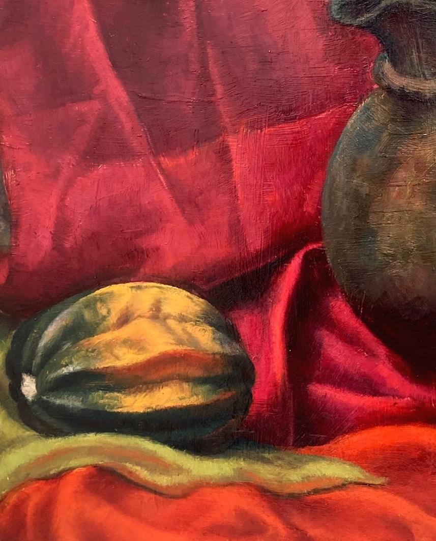 Magnífico ca. 1931 Bodegón Precisionista de Calabaza de Harold Haydon en venta 2