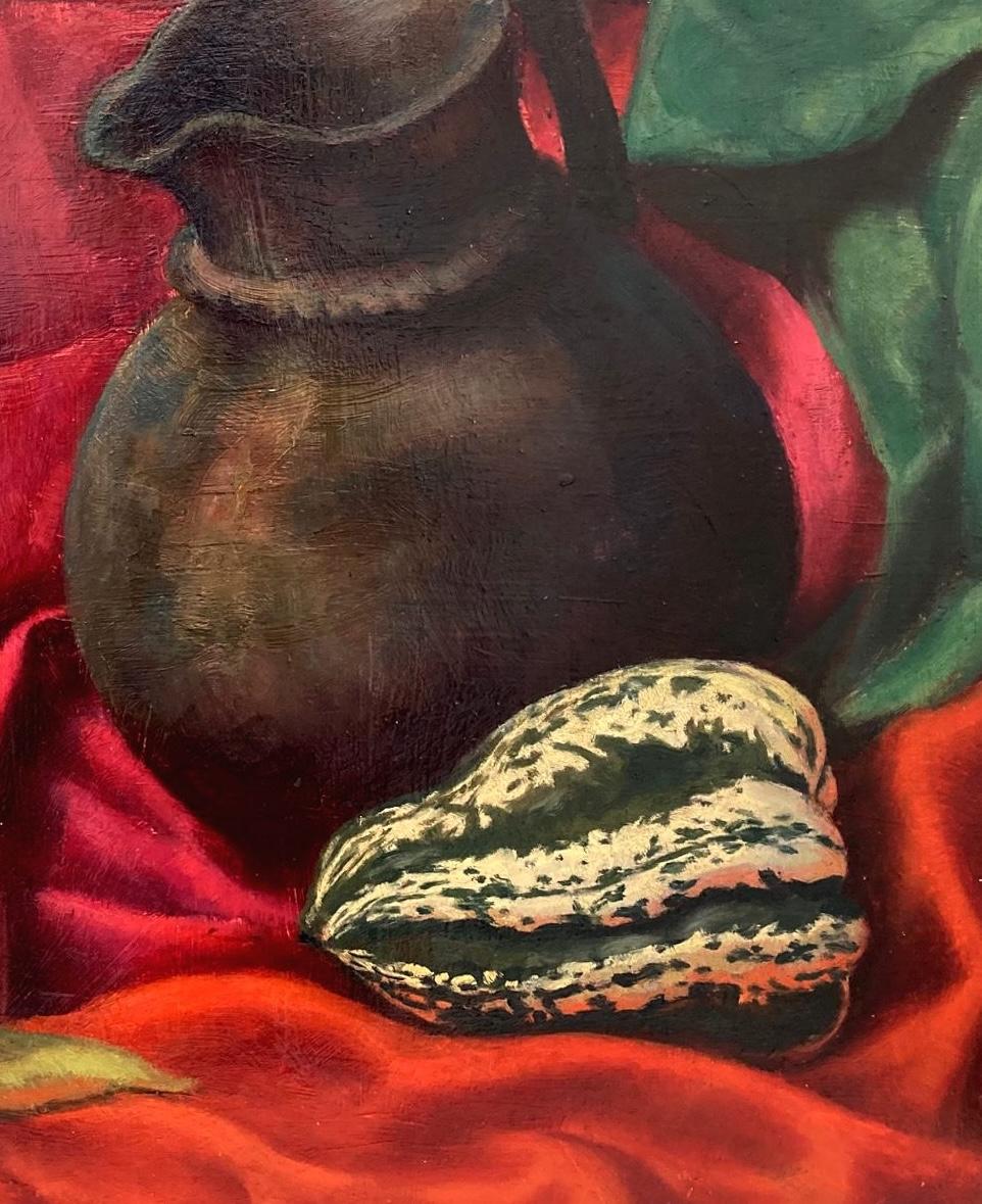 Magnífico ca. 1931 Bodegón Precisionista de Calabaza de Harold Haydon en venta 3