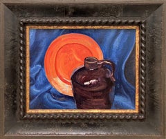 1932 Präzisionsstillleben mit Teller und Krug des Künstlers Harold Haydon