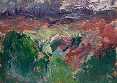 1955 View of Ajax Mountain in Aspen, Colorado by Artist Harold Haydon