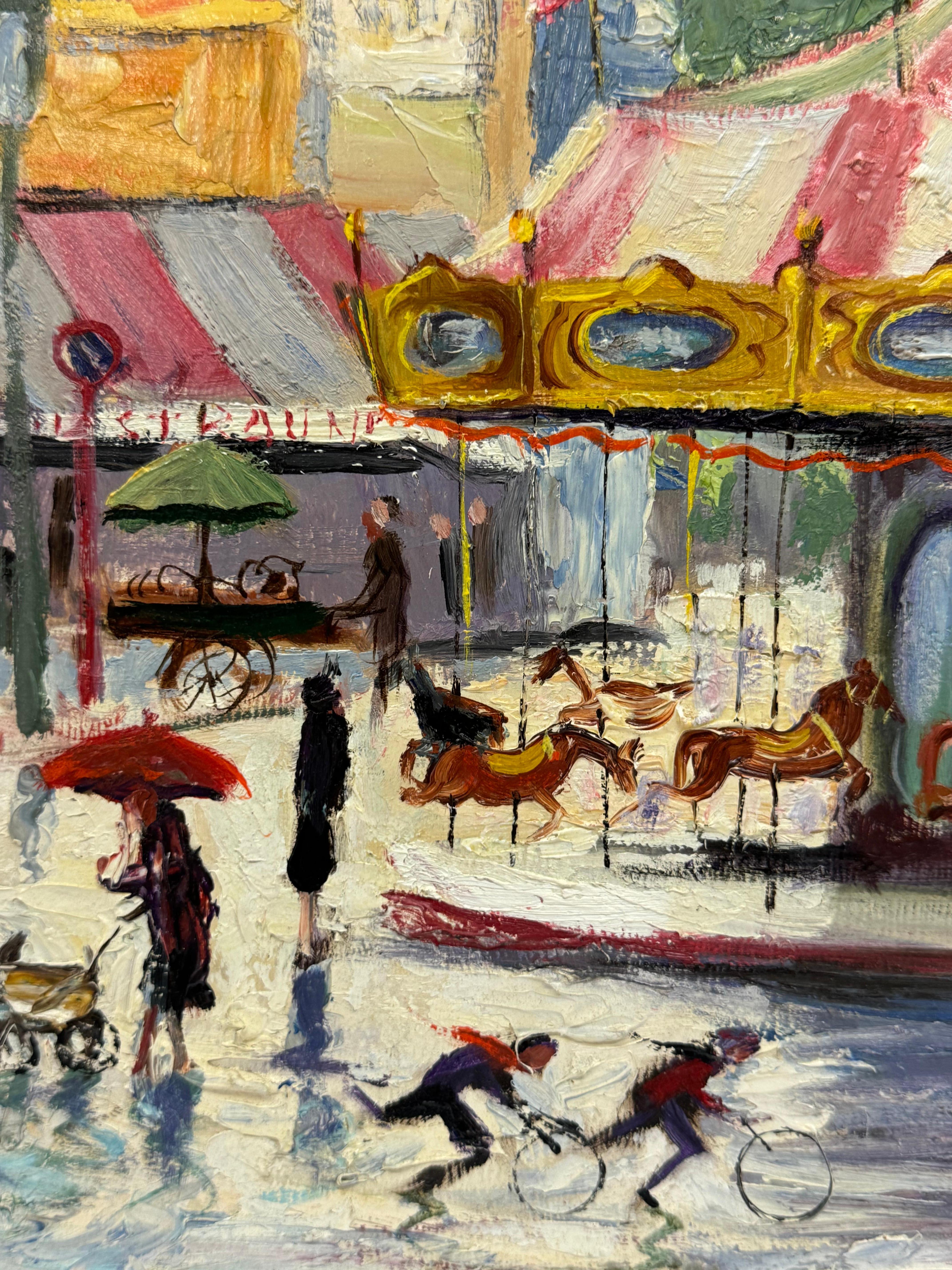Harold Landaker  (1892-1966) Gemälde „April Showers“ im Angebot 3