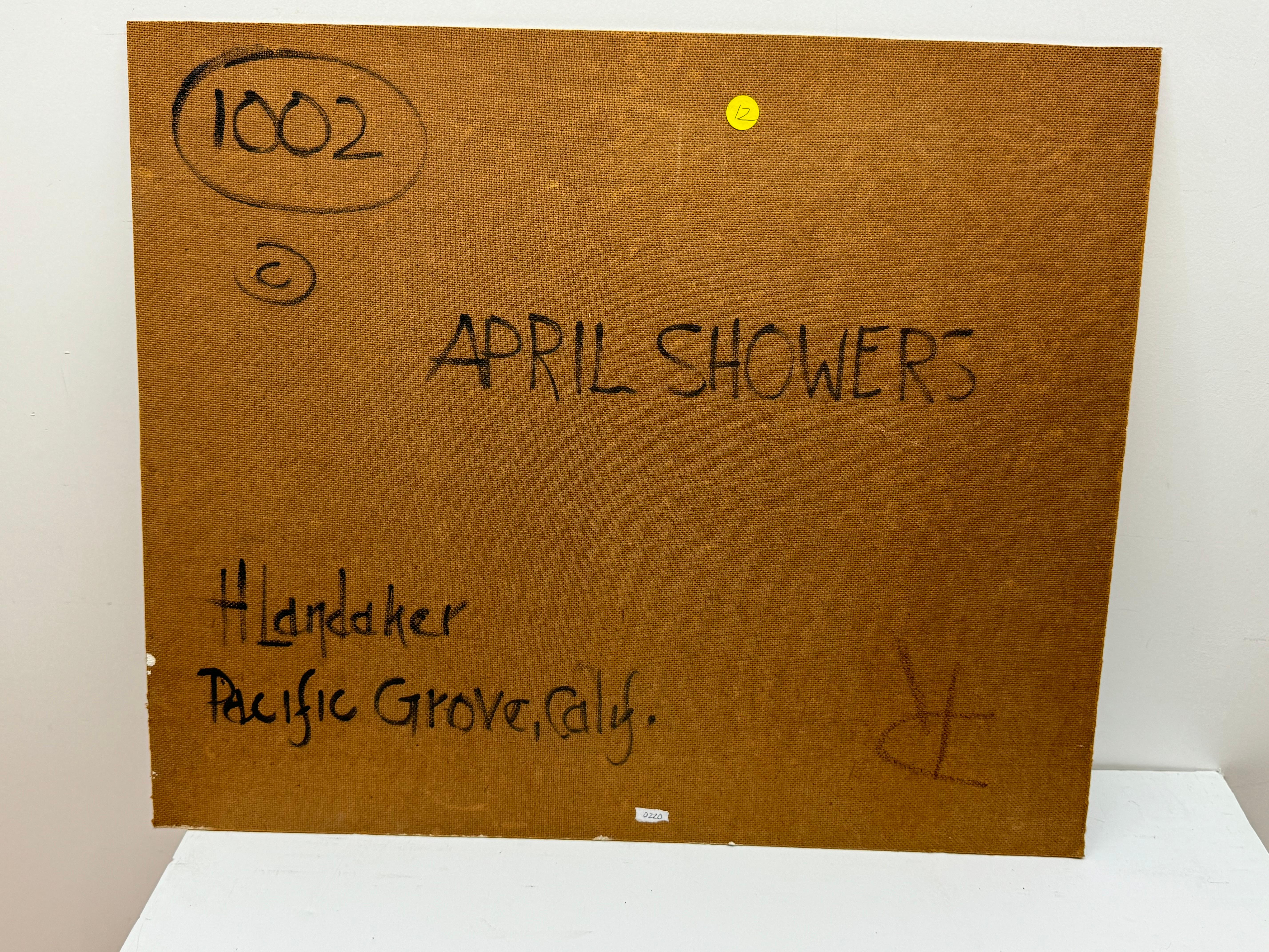 Harold Landaker  (1892-1966) Gemälde „April Showers“ im Angebot 4