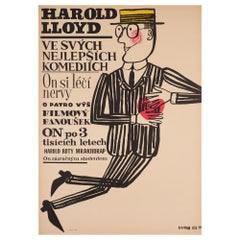 Harold Lloyd's World of Comedy 1963 Czech A1 Film Poster, Duda