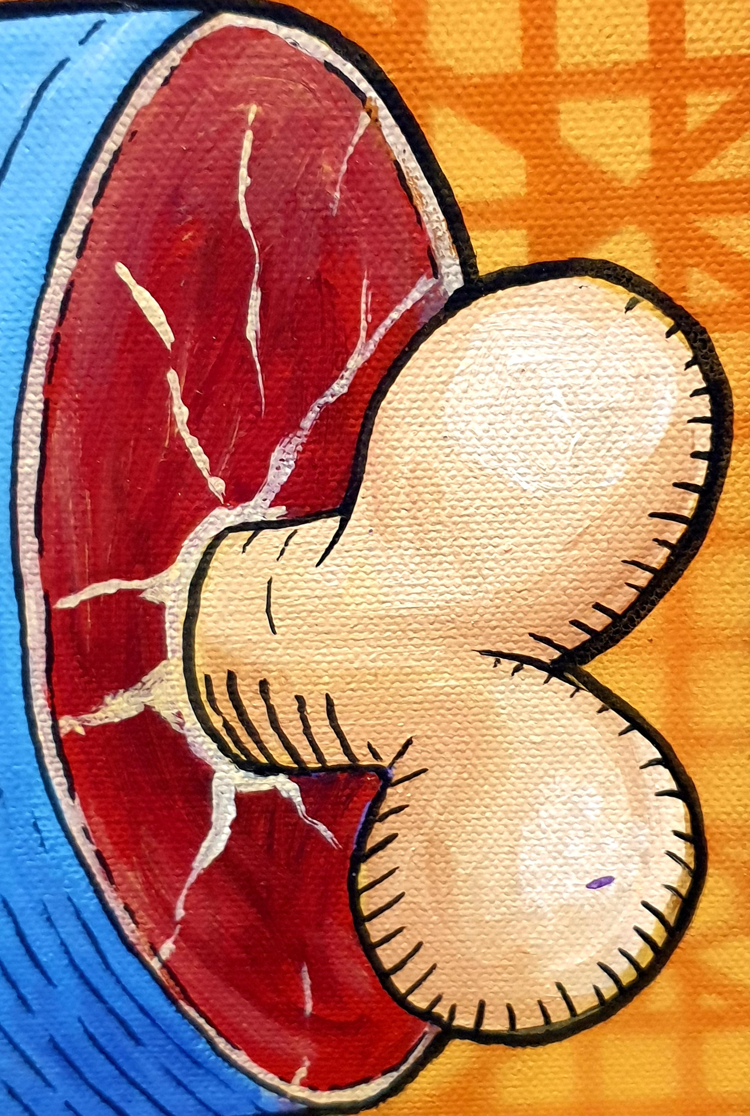 Trittico Pop Art Contemporary Acrilico su tela. 