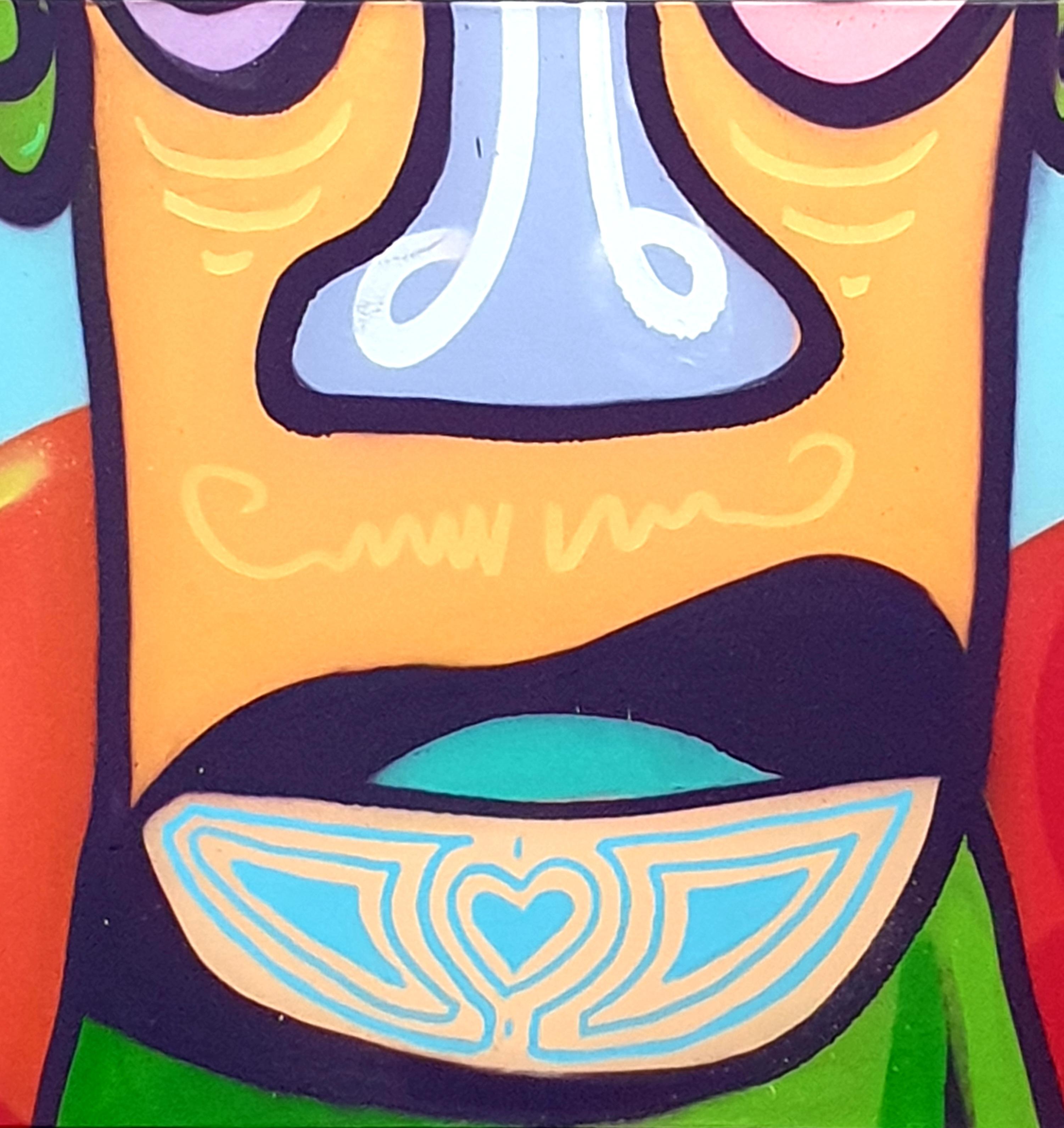 Díptico Contemporáneo de Arte Callejero Aerosol sobre Lienzo. 