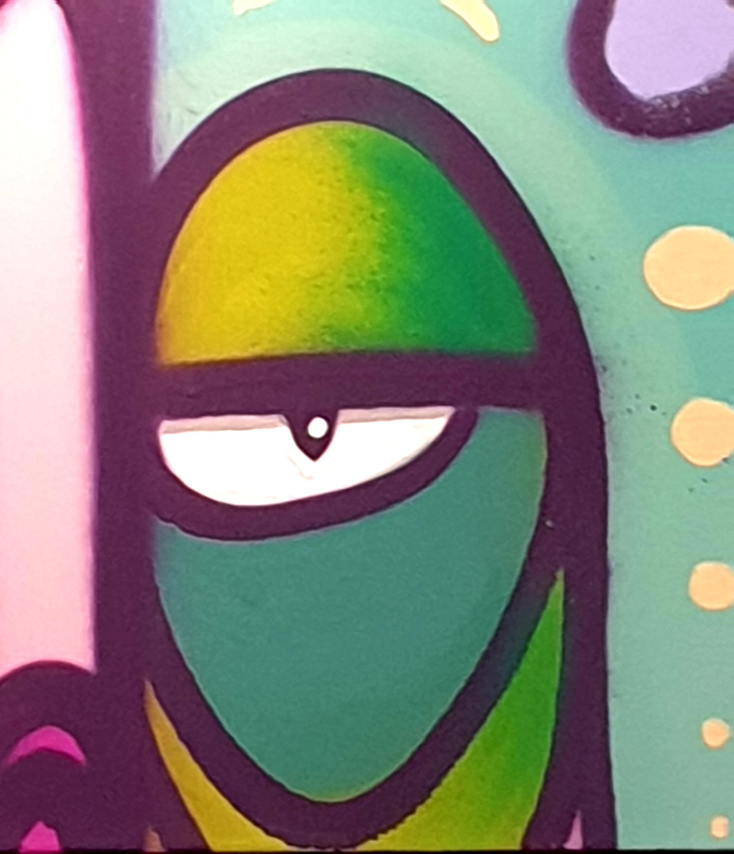 Díptico Contemporáneo de Arte Callejero Aerosol sobre Lienzo. 