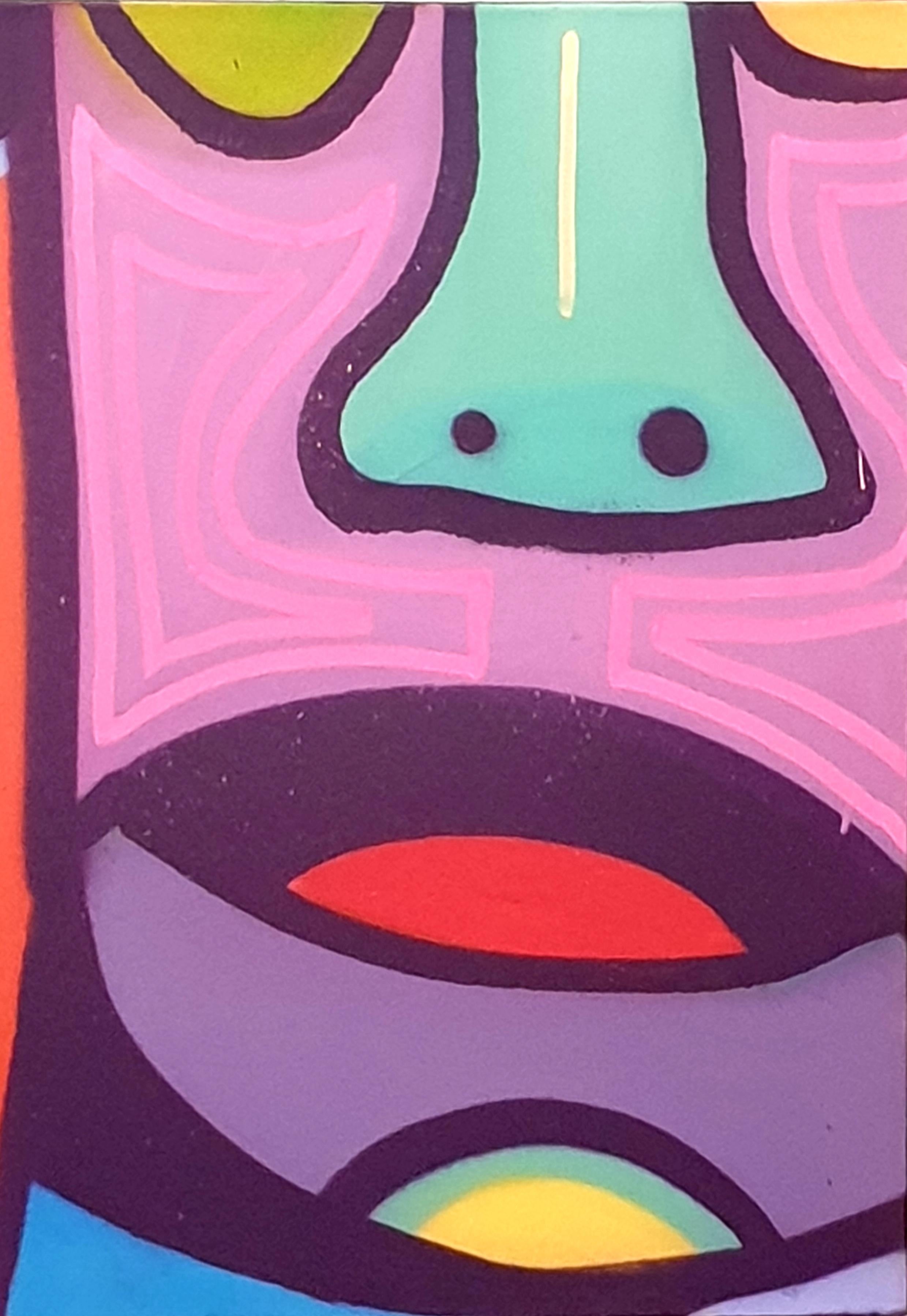 Díptico Contemporáneo de Arte Callejero Aerosol sobre Lienzo. 