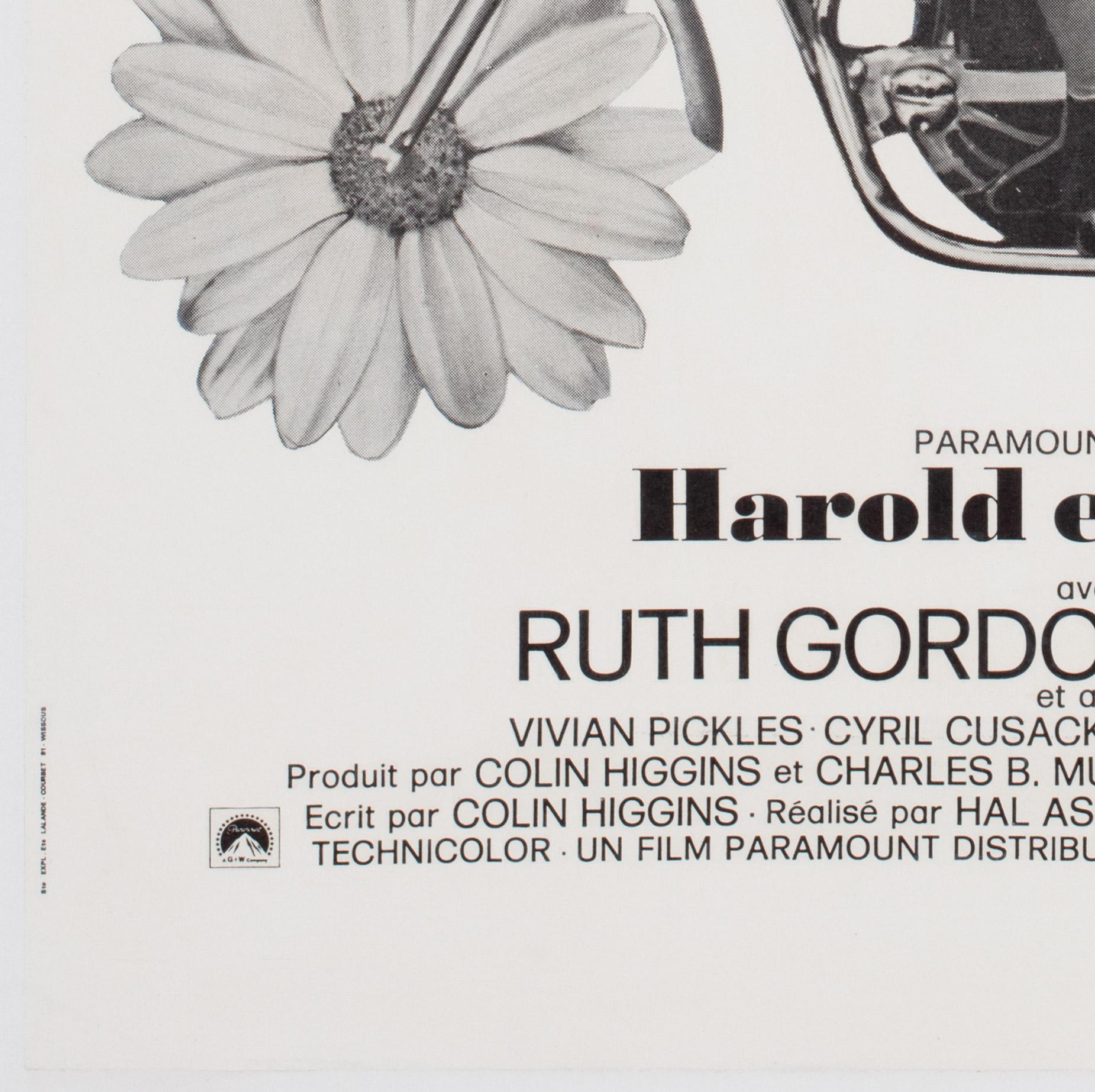 Harold & Maude 1972 French Petite Film Movie Poster 2