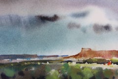 "South of Santa Fe" Watercolor Desert Landscape
