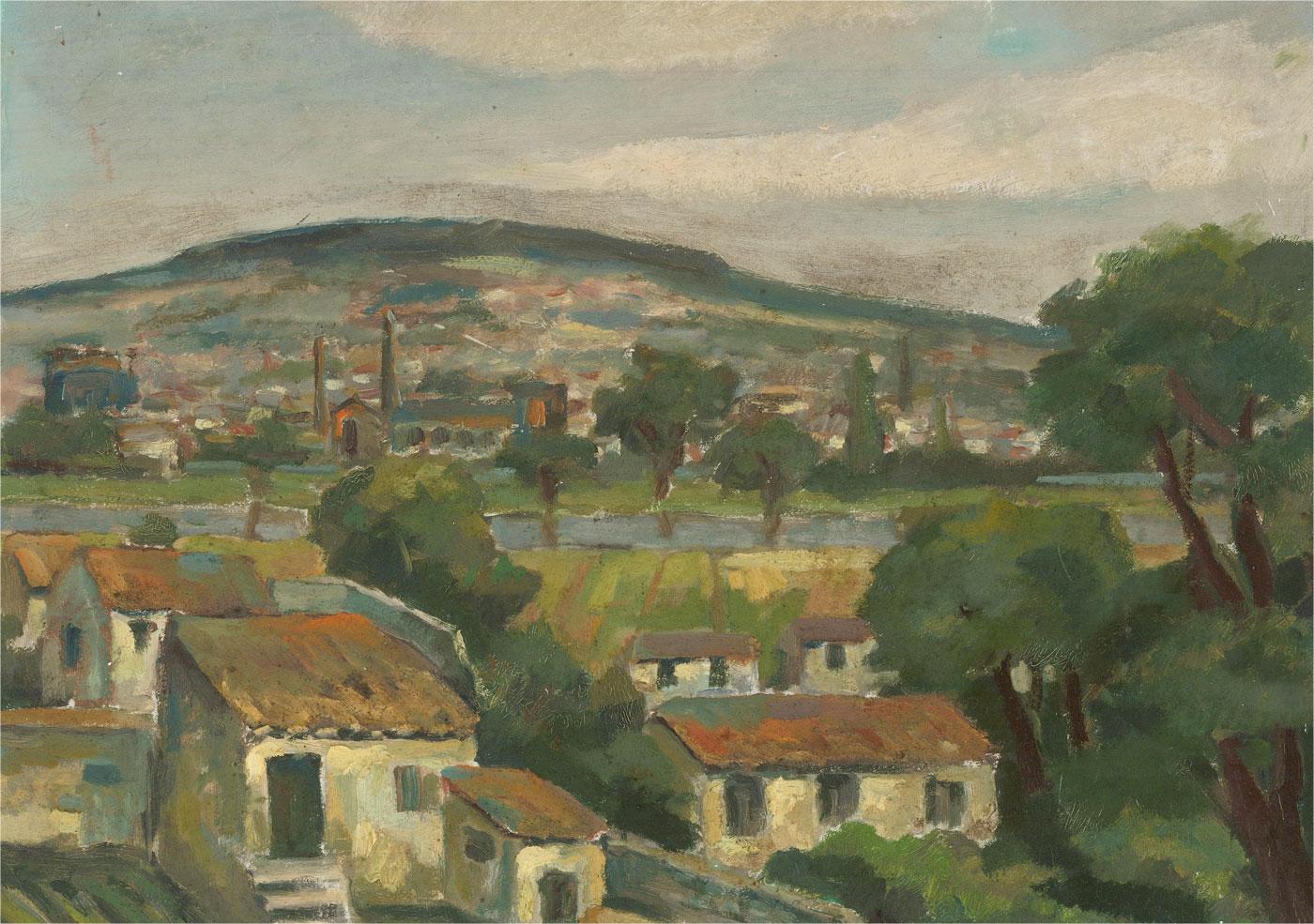 Harold Philip Matthews (1916-1984) - Mid 20th Century Oil, French Village 2